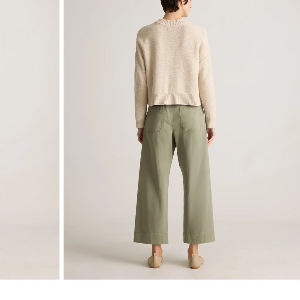 Quince Cream Button-Front Knit Cardigan - Picture 7 of 7